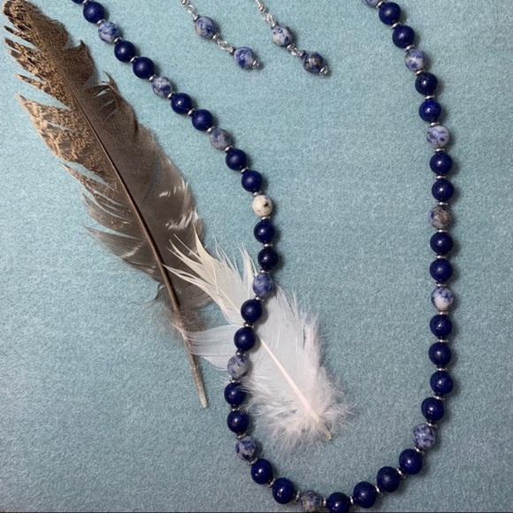 Hand Crafted Jewelry - Lapis lazuli & Sodalite genuine gemstone jewelry